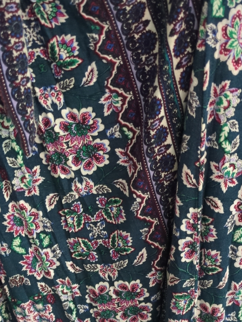 Renee C. Navy Floral Wrap Midi Dress with Pink Accentssz XL Feminine - Picture 7 of 10